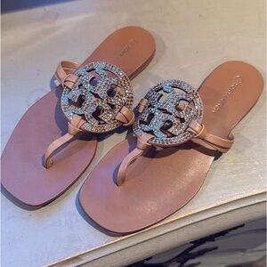 Tory Burch rhinestone sandals